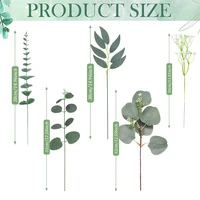 20/25Pcs Artificial Mixed Eucalyptus Leaves Stems Fake Flower for DIY Bouquets Floral Arrangement Home Wedding Party Decoration 6