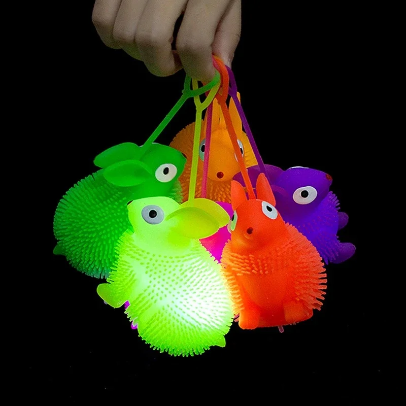 

Flash Ball Cute Children's Toys Funny Squeeze Elastic Ball Decompression Sensory Educational Cognitive Toys Birthday Gift