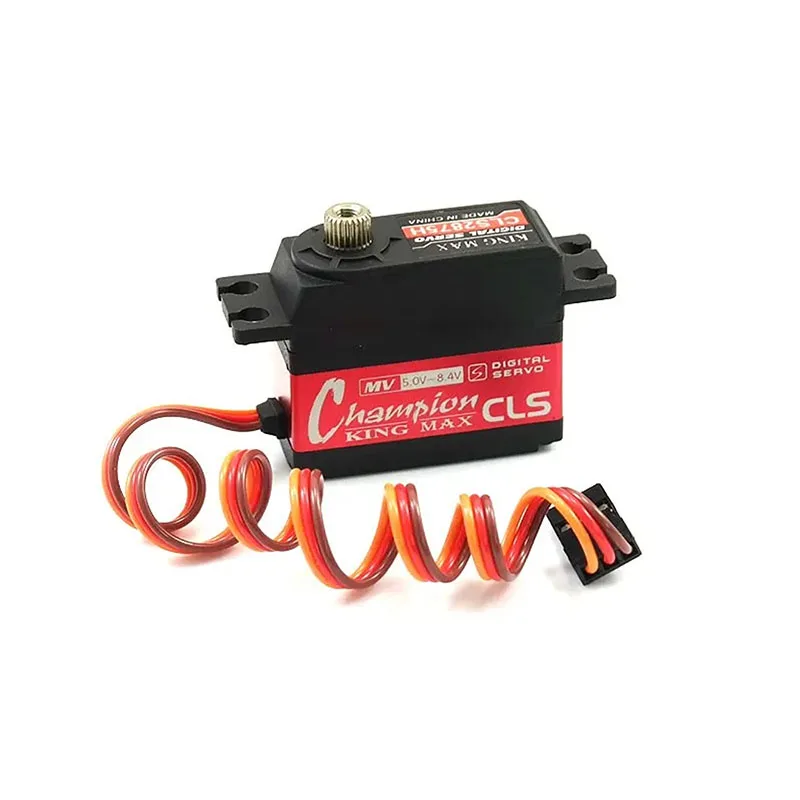 

Kingmax CLS2875H 28g Servo 10kg.cm Torque Digital Metal Gears Mini Servos For 450-500 Class Helicopter Swashplate