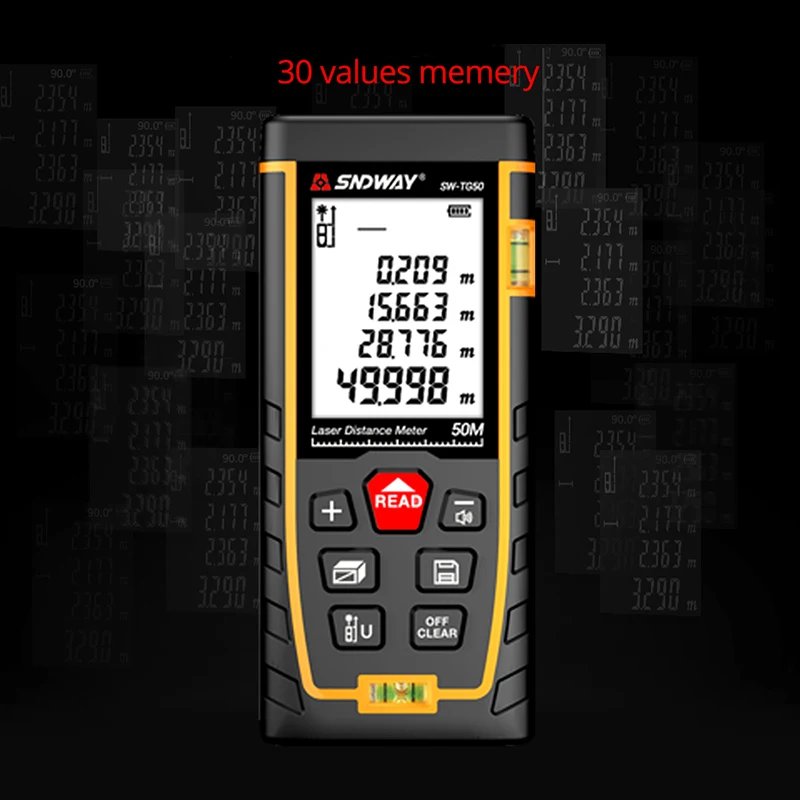 Laser Rangefinder SNDWAY Laser Distance Meter Mini Rangefinder SW TG50 TG70 TG100 TG120 Digital Laser Trena Range Finder 50M 70M 100M 120M