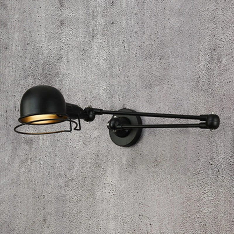 LED Wall Light Vintage Retro Mechanical Arm Lighting Retractable Rotatable Adjusted Iron Sconces Home Decor led light led wall lamp wall light
