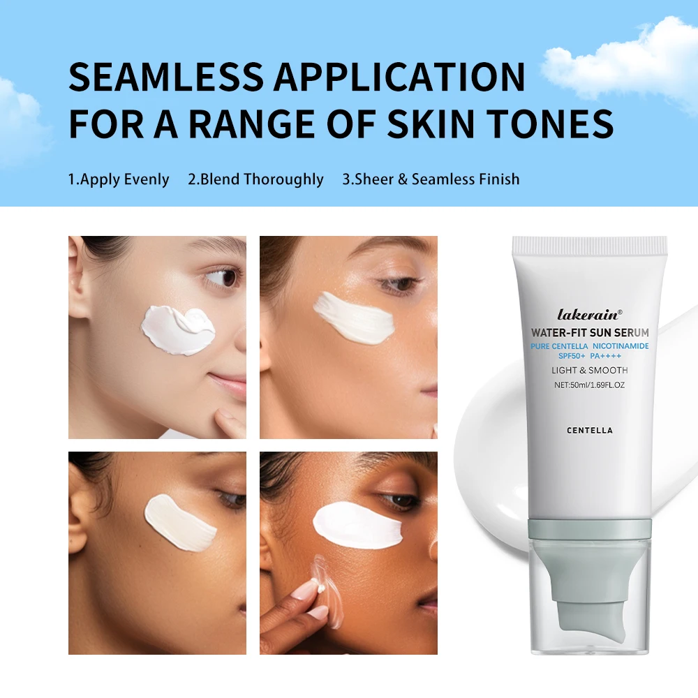 50+ Facial Sunscreen Centella Protector Solar Sunblock Skin Whitening Cream Korean Moisturizing Protector Care Body Sunscreen 6