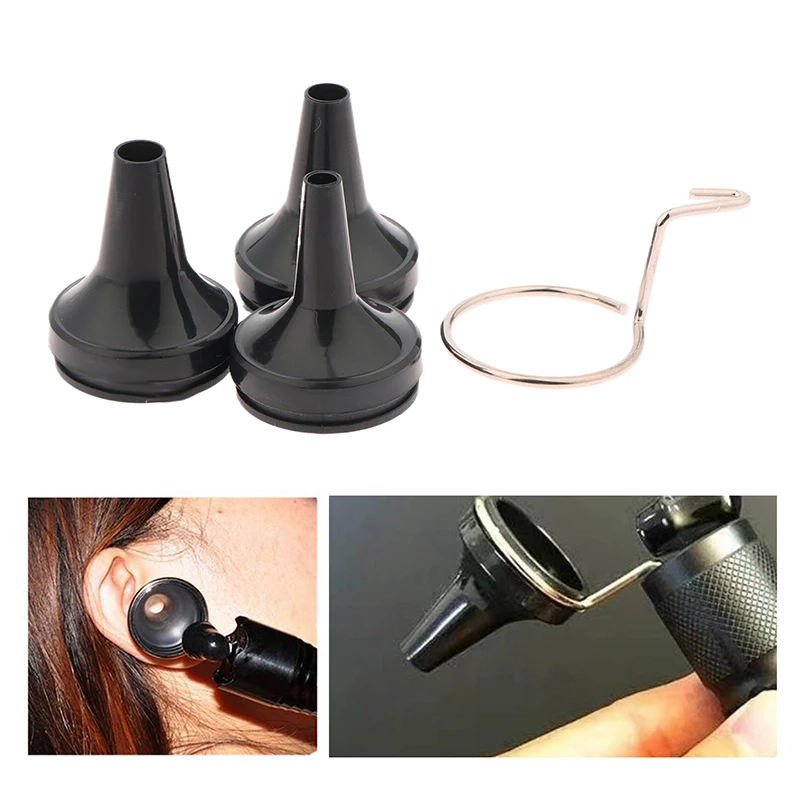 Medical Reusable Adult Child Non Disposable Speculum Earmuff Otoscope Accessory Ear Tip Funnel Nozzle Specula Cone Replacement 3