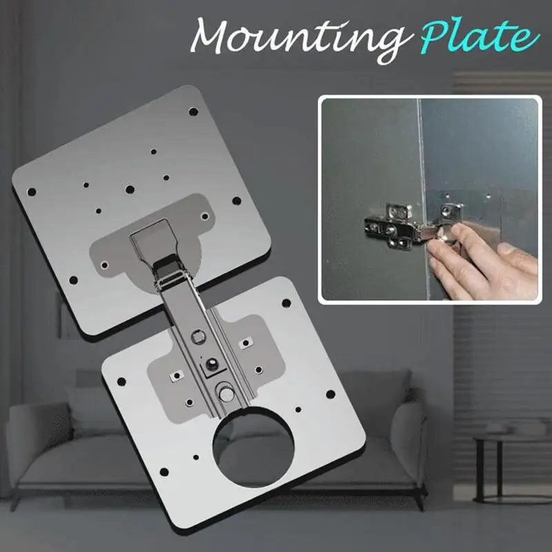 1-10Pcs Kitchen Cabinet Hinge Repair Plate Stainless Steel Furniture Drawer Hinge Fixing Plate Table Cabinet Window Door Repair