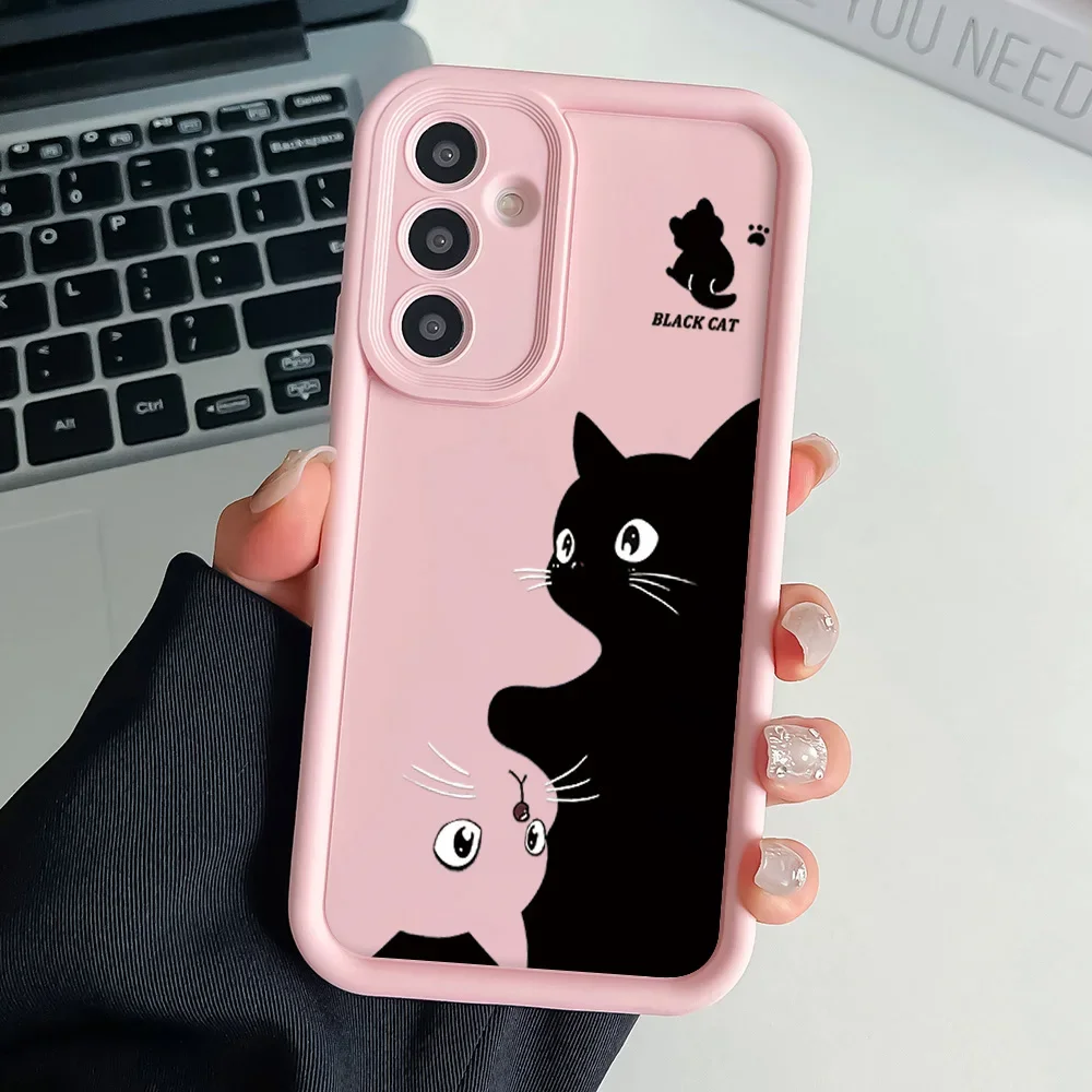 Wrist Chain Lanyard Phone Case with Cute Cat Strap Design