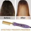 OEM/ODM Rhinestone New Hair Straightener  Comb Crystal Hotcomb Nano Titanium 500 Degrees Electric Bling Hot Comb 6