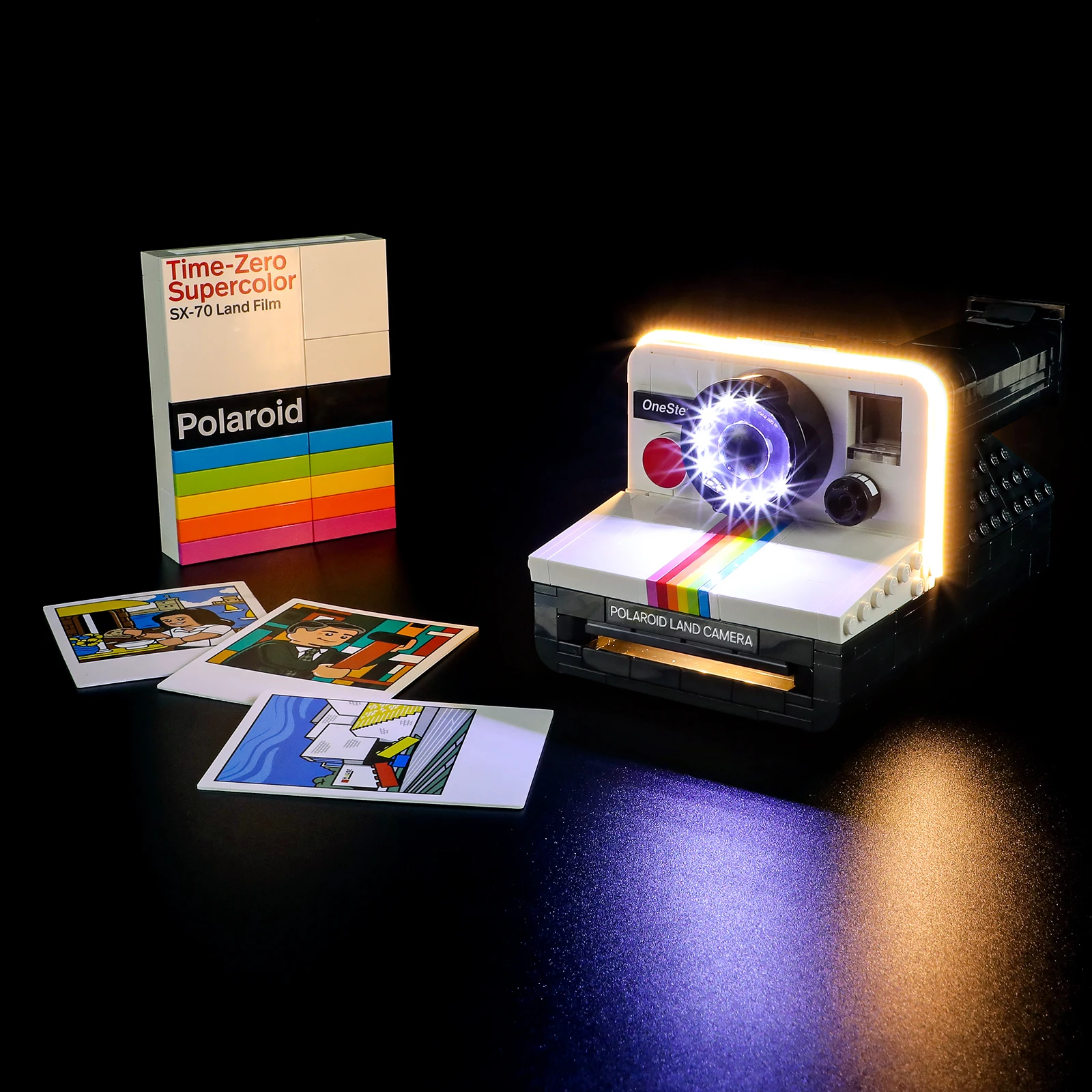 Hprosper 5V Led Light Per 21345 Ideas Polaroid Onestep Sx-70 Lampada Decorativa Per Fotocamera (Non Includere Blocchi Di Costruzione Lego)