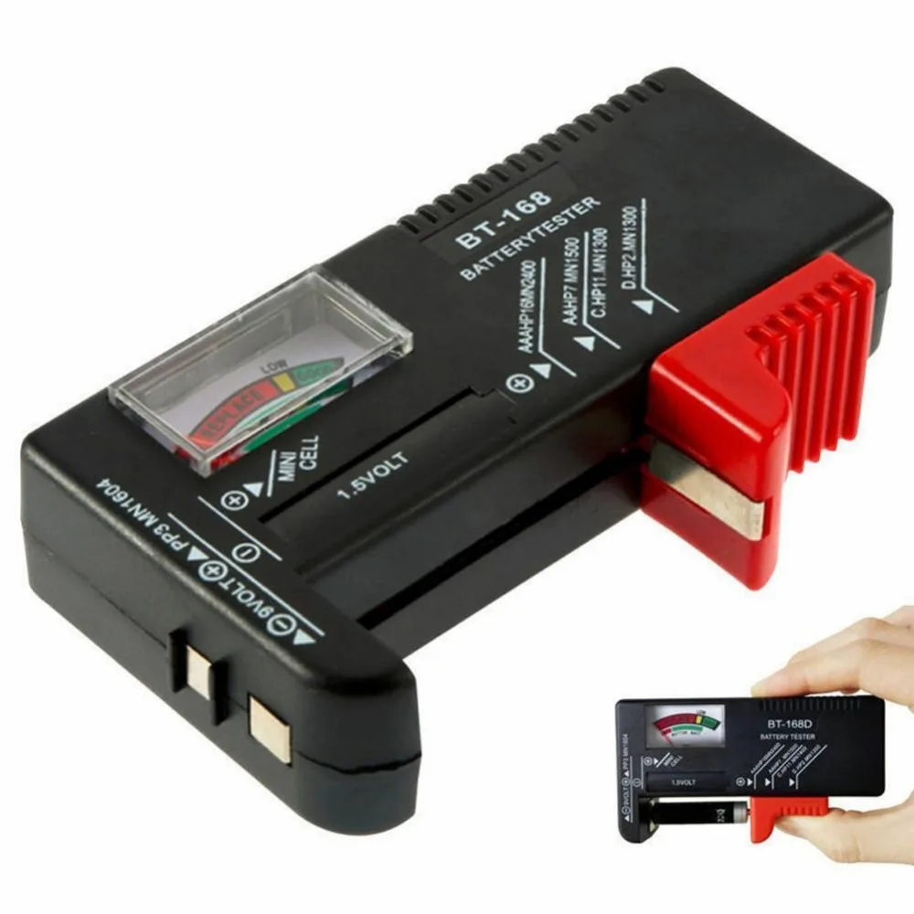 단추 셀 전압 테스터 검사기 표시기, 범용 배터리 테스터 포인터, 1.5V, 9V