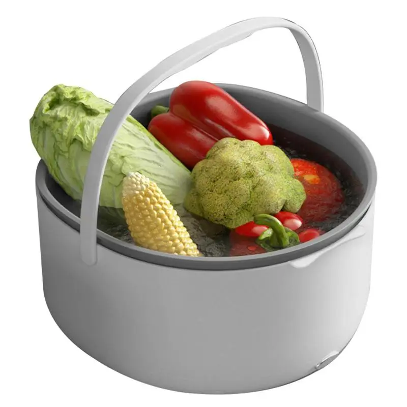 Electric Fruit Vegetable Washing Basket Electric Kitchen Ingredient Purifier Portable Fruit And Vegetable Cleansing Machine For