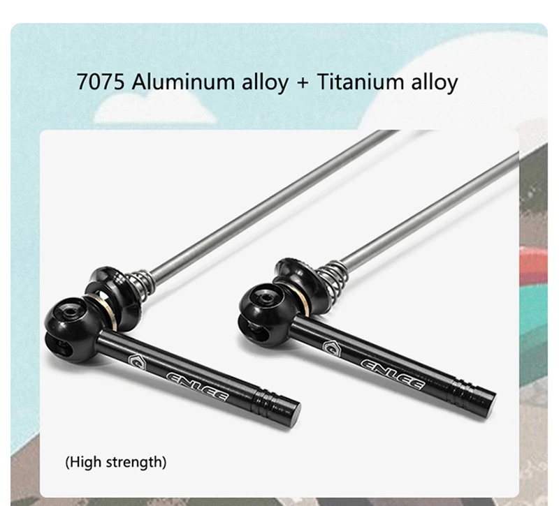 Description Picture 5 of itemENLEE Titanium Ti Skewer QR Bicycle Quick Release Skewer Lever MTB Bicycle Cycling Hub Road Bike Quick Release MTB Parts