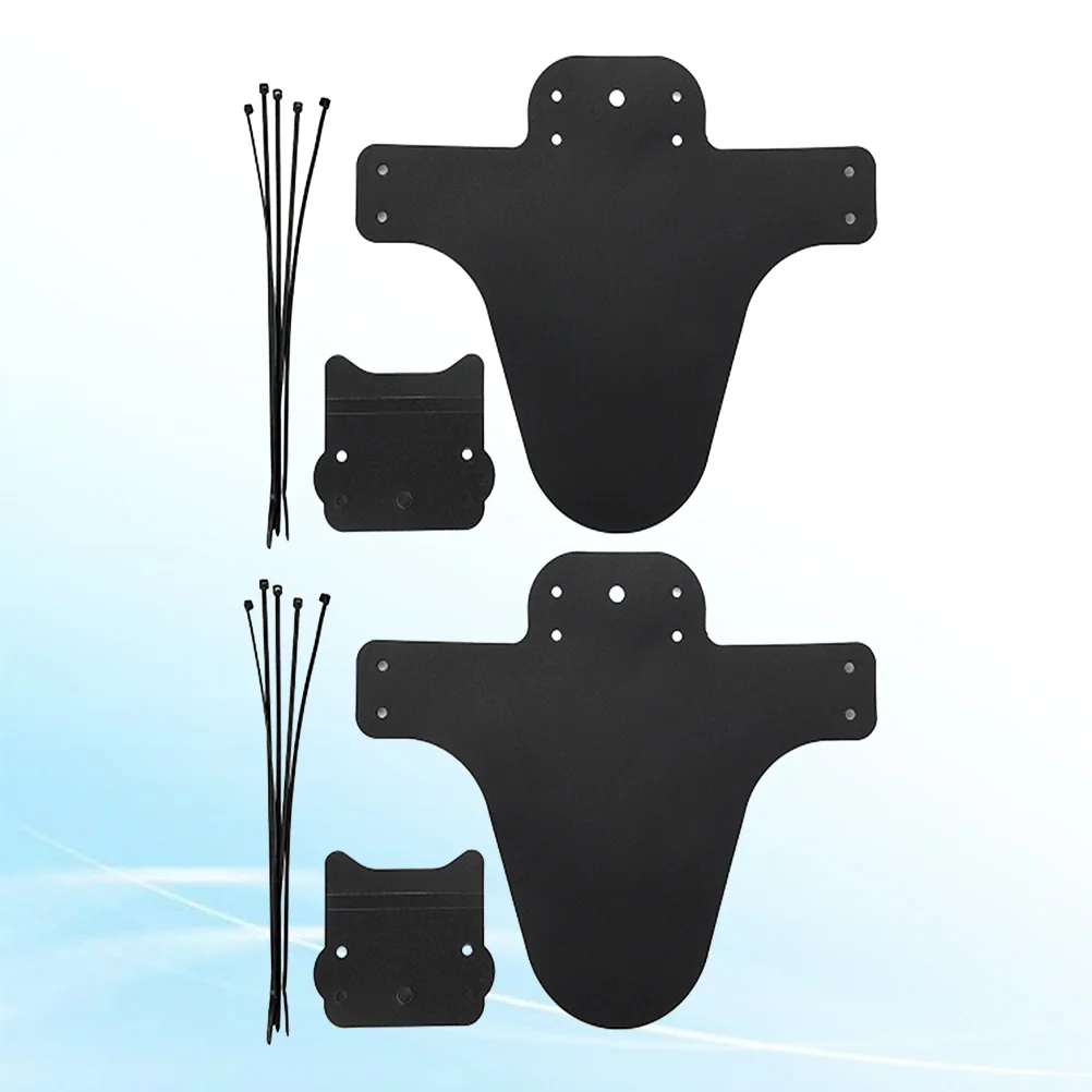 

Bike Mudguard MTB Cycling Riding Tire Mudguard Set for Road Bike Mountain Accessories 2 Sets Black