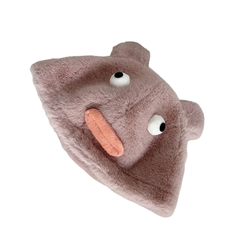 사랑스러운 플러시 곰 모자 방풍 따뜻한 해골 모자 풀오버 비니 여성 재미 있은 모자
