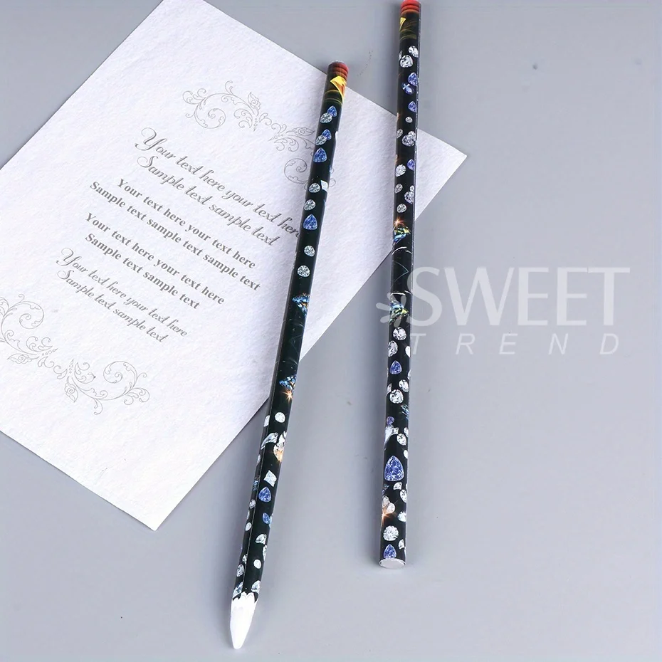 5pcs Rhinestone Picker Nail Art Pens Professional Wax Pencil Dotting Pen Gems Drill Crystal Diamond Tools Manicure Accessories 5