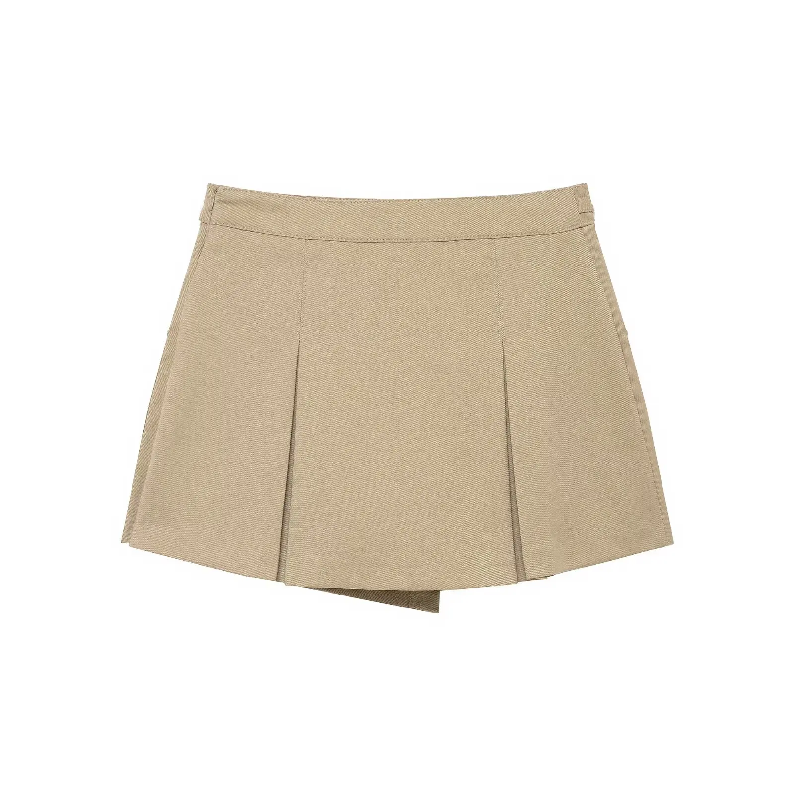 KONDALA Trendige lässige Overalls-Shorts für Damen, Khaki-Taschen, Schnür-Culottes, 2026, Frühlingsmode, Urlaub, Pendeln, Cargo-Shorts – Detail 5