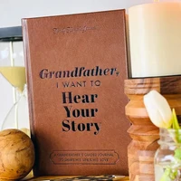 Grandfather, I Want To Hear Your Story: A Grandfather's Guided Journal To Share His Life And His Love Leather Hardcover Ribbon 1