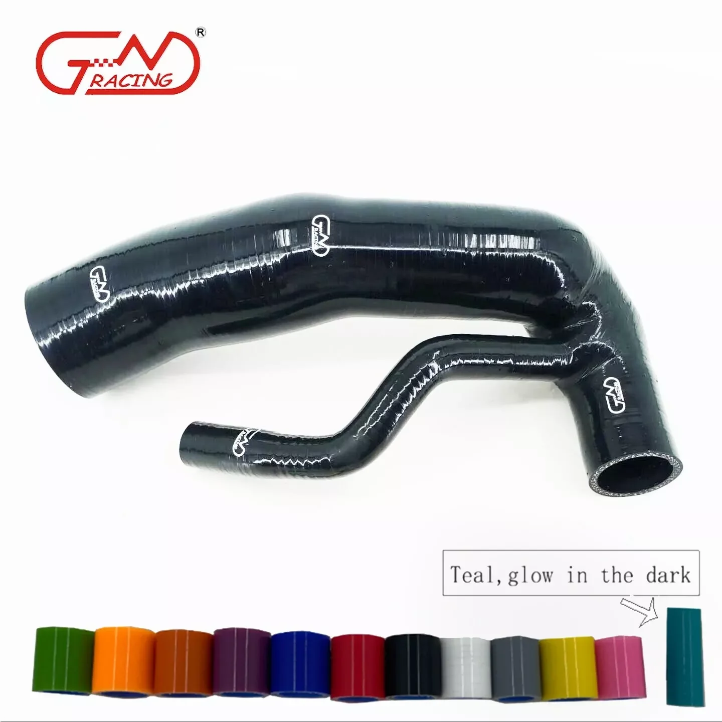 Tubo Flessibile In Silicone Per Aspirazione Aria | Compatibile Mini Cooper S R55 R56 R57 N14 1.6L Turbo | Anni 2007-2010 | OEM 13717555784 | Kit 2 Pezzi Giallo