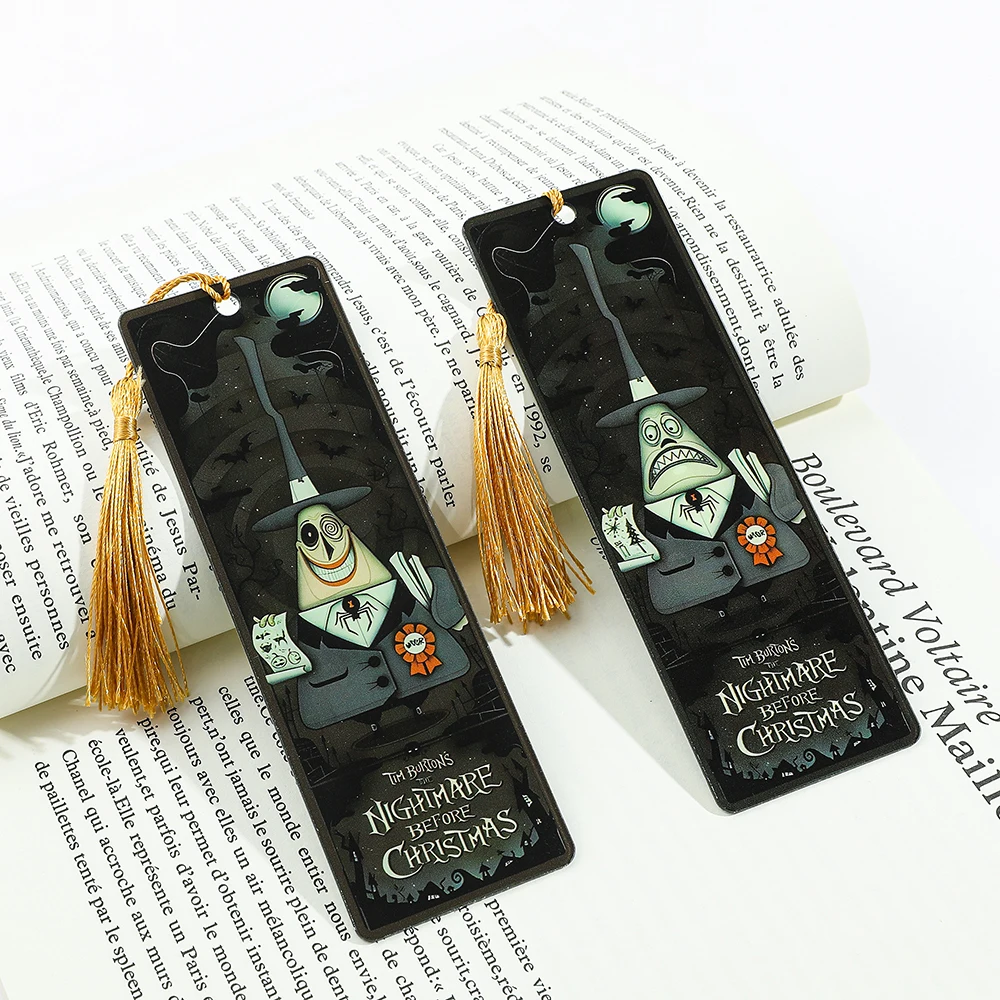 Acrylic Bookmark The Nightmare Before Christm With Tassel Reading Tag Gift