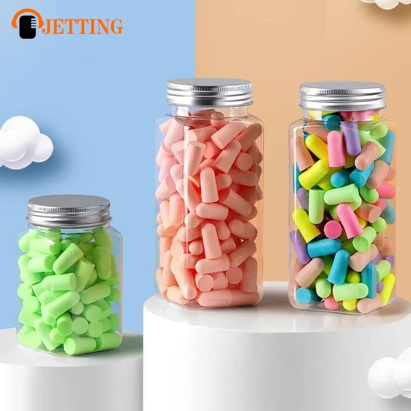 

1 Box Type Foam Earplugs Anti-Noise Abatement Sleeping Ear Plug Mulitcolor Noise-canceling Earplugs Slow Rebound Noise Reduction