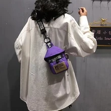  Hot Sale Sport Summer New Harajuku Shoulder Messenger Bag Hip-hop Personalized Fashion Canvas Mobile Phone Bag Chest Bag Bum Bag 
