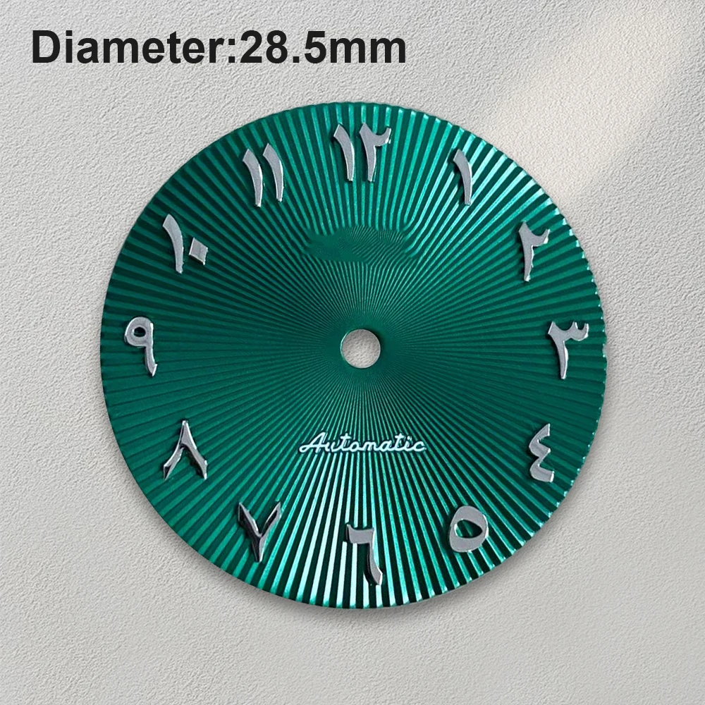 28.5mm S Logo Roman Numeral Nail Dial Fit NH35/NH36 Automatic Movement No Luminous Watch Modification Accessories