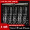 Chainsaw Blade 8 Inch 1/4"P 45 Drive Link Electric Saw Chainsaw Guide Bar And Saw Chain Set Rechargeable Saw Bar Carpentry Tools 1