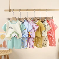2025 New Arrival Kids Summer Short Sleeve Suit Boy Girl Sleepwear Baby Air Conditioning Cute and Comfortable Sets Children Sets