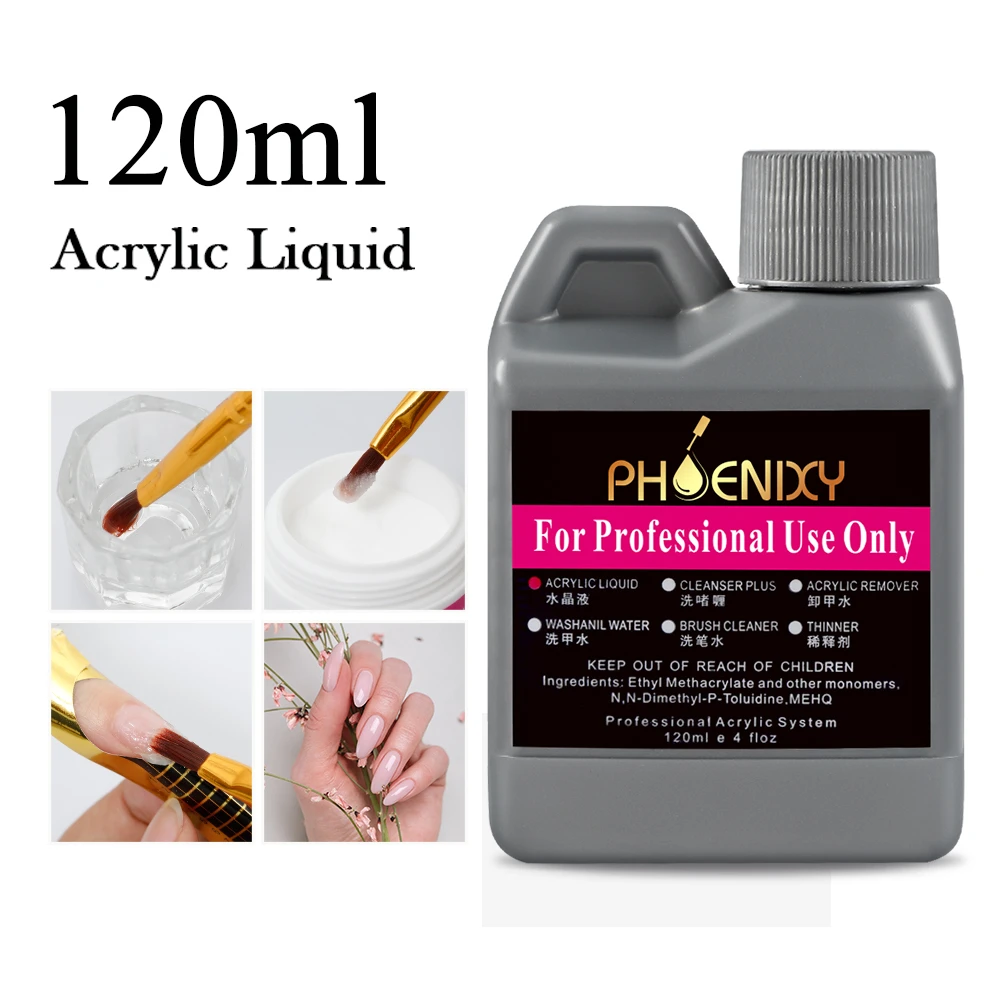 Acrylic Nail Kit For Extension Art Acrylic Powder Glitter Acrylic Liquid Nail Brush Tools Set Professional Kit Full Manicure Kit 4
