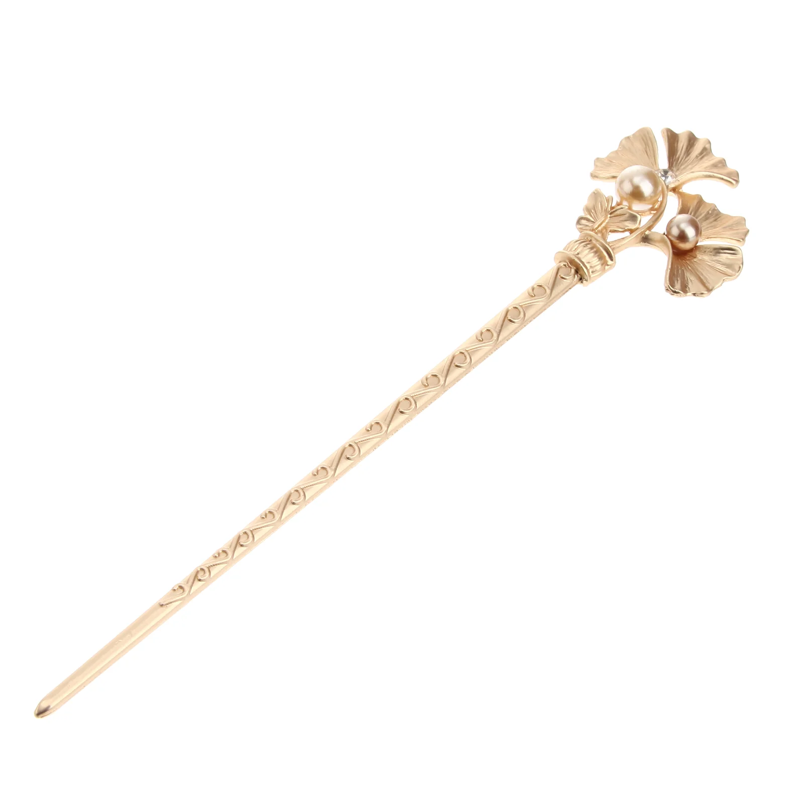 

Hair Claw Clips Decorative Hairpin Women Ginkgo Biloba Vintage Stick Leaf Bride Women's