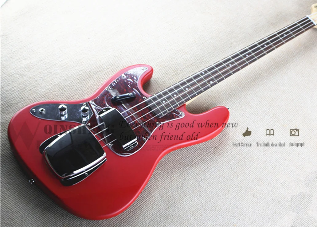 Pesell Factory Custom 4 Corde Basso Elettrico Tel Bass Sunburst Corpo In Legno Di Frassino Semi Hollow Mano Sinistra Basso Collo Giallo Mano Destra