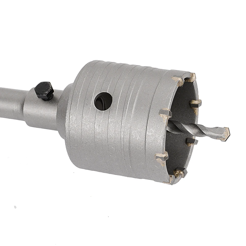 Drilling Crown 1PC 30-160mm Drilling crown for Concrete Wall Hole Saw Electric Hammer Drill Bit SDS PLUS Round Shank Cement Stone Cutter Tool