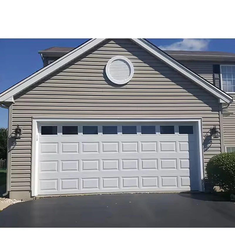 Automatic Aluminum Sectional Overhead Garage Doors for Modern Villas Galvanized Steel Sheet Garage Doors