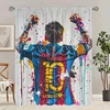 Various Football Number 10 Players -2 pieces - Printed curtains, 100% polyester, suitable for home decor (excluding poles) 1