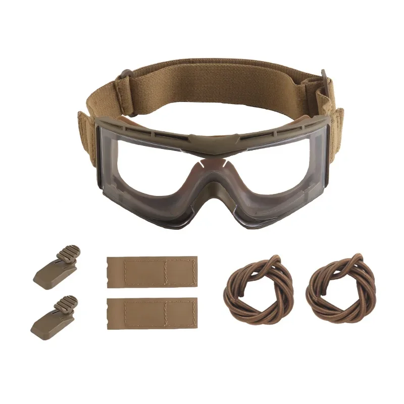 Safety Goggles Tactical Goggles Windproof Dustproof Cycling Motorcycle Hiking Ski Glasses Paintball Shooting Fast OPS Airsoft Helmet Safe Gear