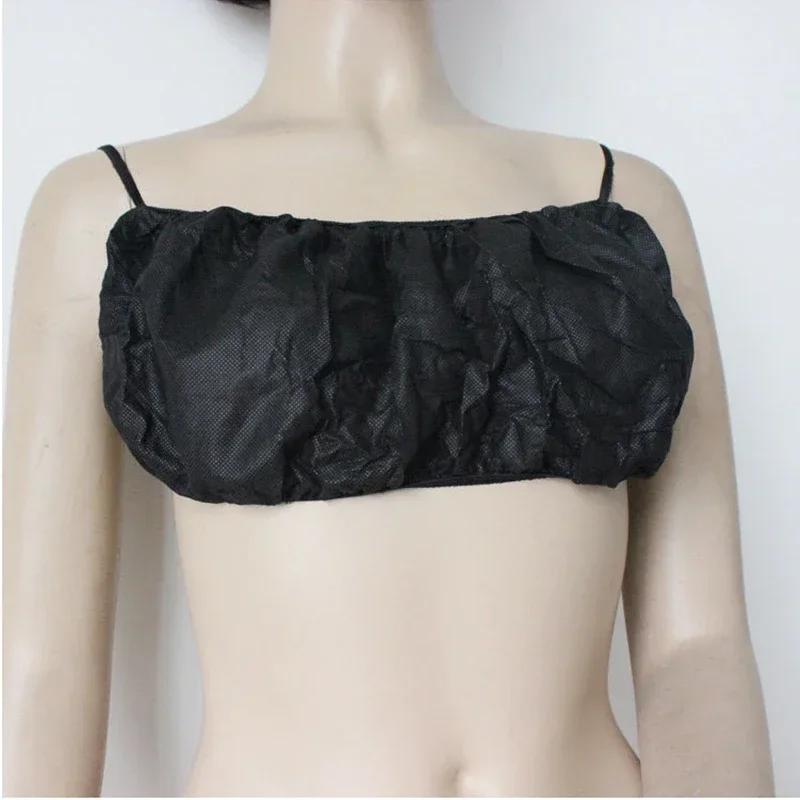 10pcs Womens Disposable Bras Individually Non-woven Fabric Tops Lightweight Spa Salon Top Garment Underwear for Sunless Tanning 4