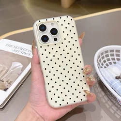Black Small Dot Fashion Shockproof Silicone Matte Candy Color Phone Case - Pixel 8 Pro (GDKW - 329KD611124)