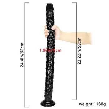 62cm extra long dildo expansion anal masturbator sex supplies chrysanthemum deep sex tool adult toy  dildos  anal dildo  adult 4