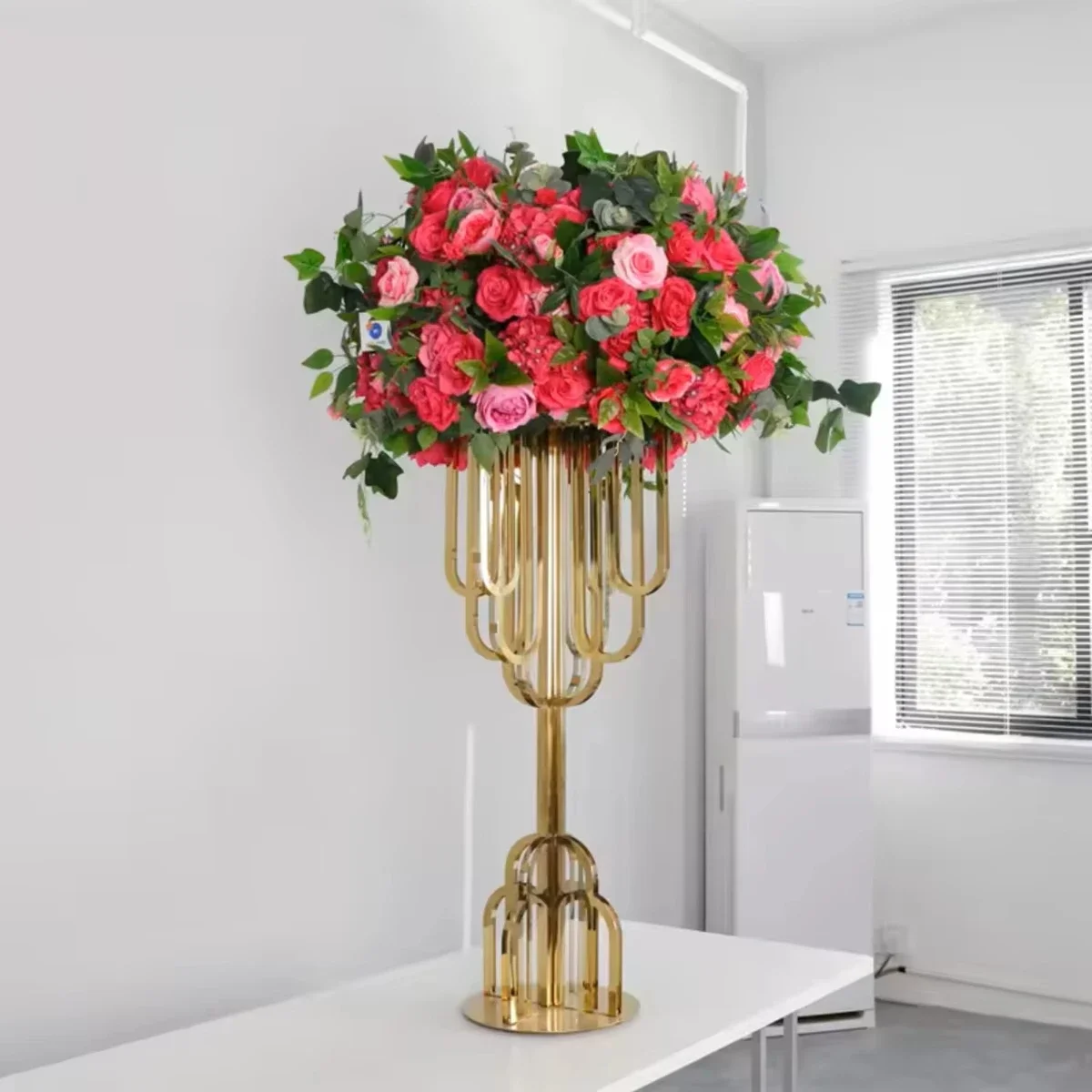 Wedding Decor Metal Flower Stands Vases Arch Tree Centerpieces Tabletop Accessories 2/5/6/10pcs
