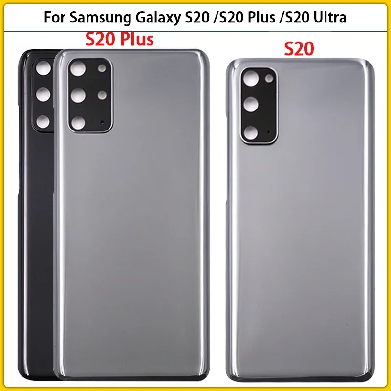 

10PCS For SAMSUNG Galaxy S20 Plus / S20 Ultra G980 G985 Battery Back Cover S20 Rear Door Housing Case Glass Panel Camera Lens