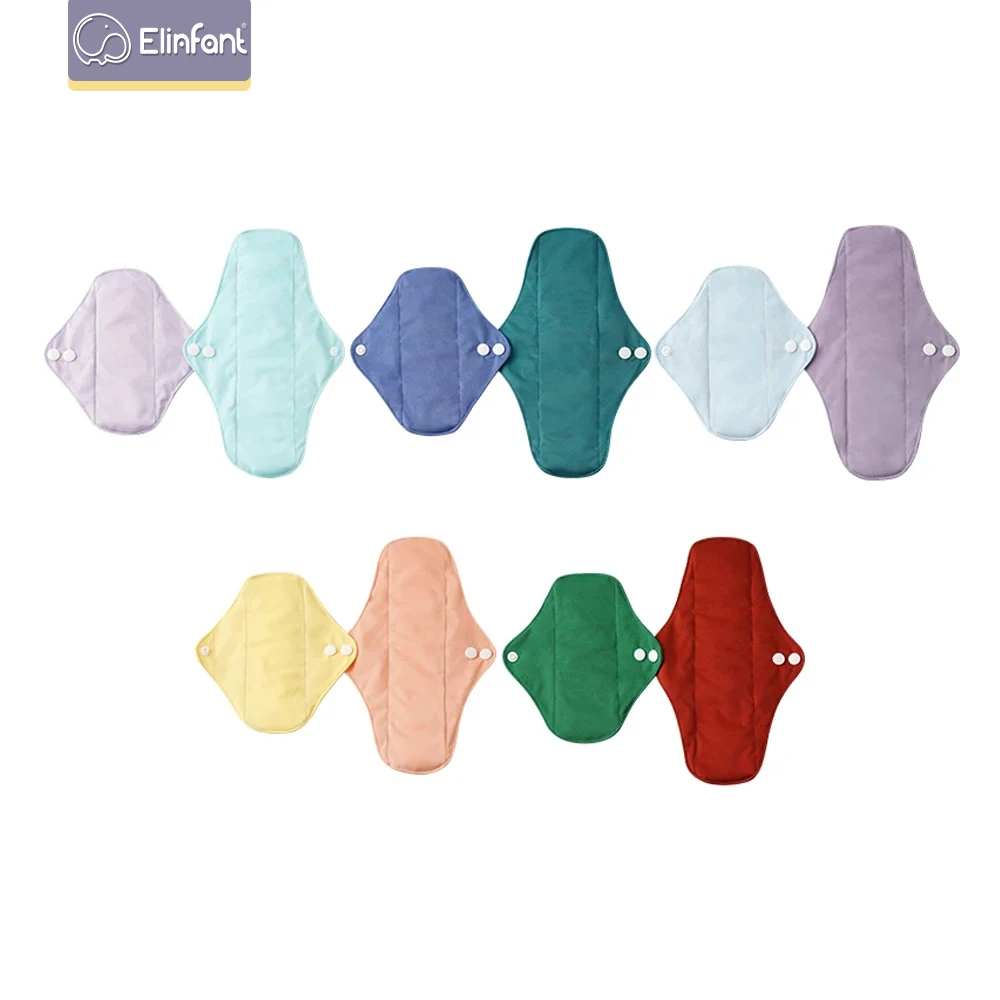 Reusable Bamboo Menstrual Pads Bamboo Charcoal Menstrual Pads 10pcs