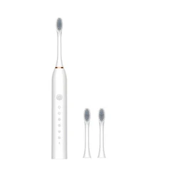 Premium Sonic Electric Toothbrush for Adults - Waterproof, Rechargeable, High - Frequency Cleaning with 6 Modes (White1Handle3Heads)