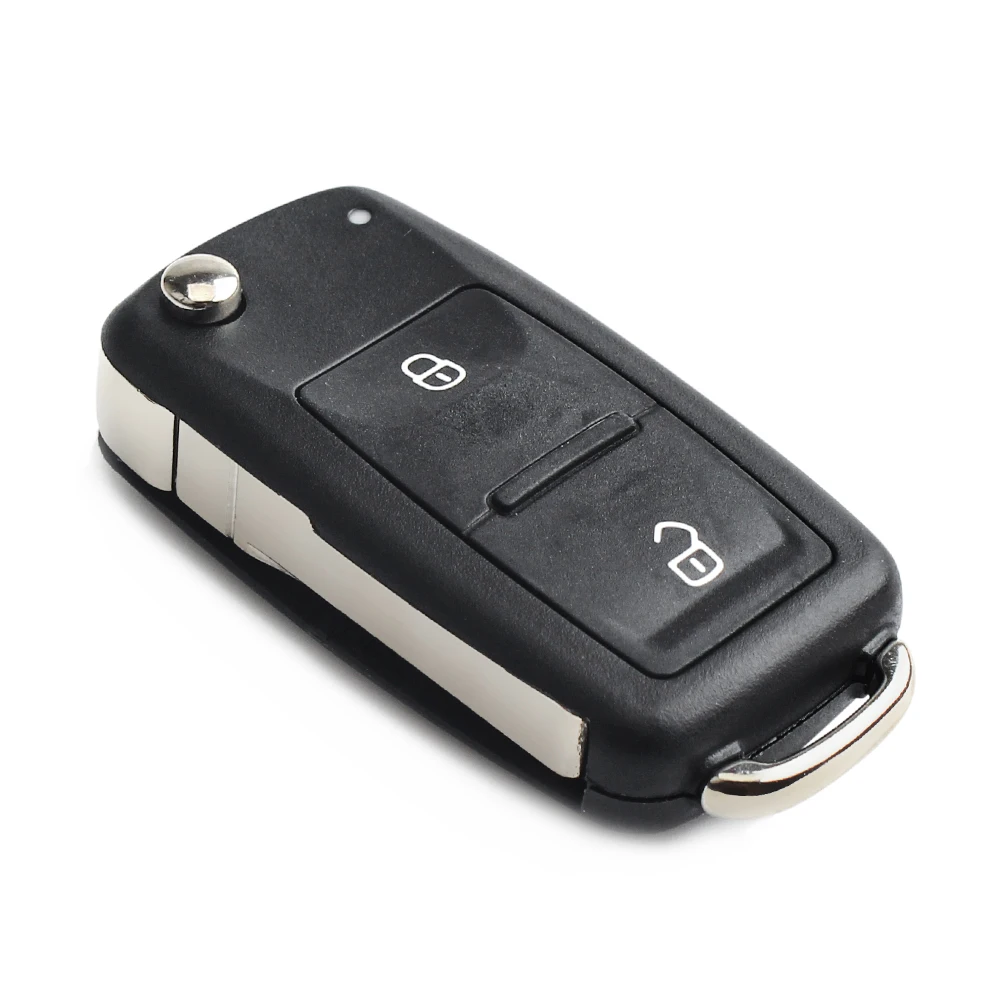 Key case replacement folding car key shell fob for VW Volkswagen Golf Mk6 Tiguan Polo Passat CC SEAT Skoda Octavia 3Button