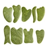 Natural Green Xiuyu Jade Gua Sha Board Set Gouache Scraper For Body SPA Acupuncture Acupoint Facial Lifting Scraping Massager 3