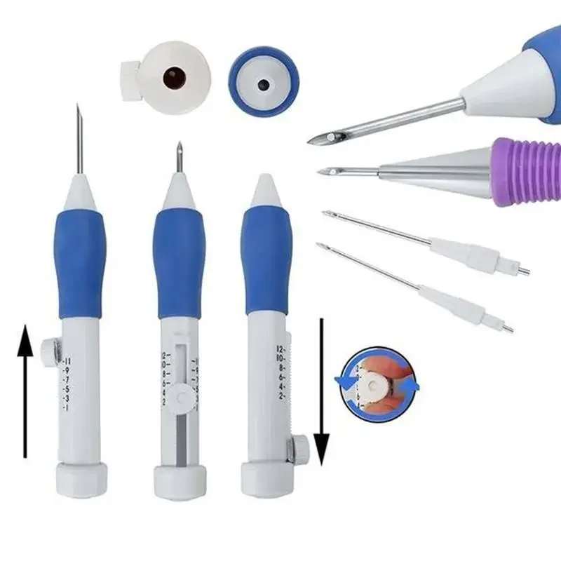 7 Pcs Embroidery Punch Needle Stitching Tool Set Embroidery Pen Set DIY Sewing Kit for Craft Knitting Sewing Tool Droshipping