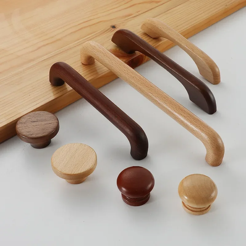 

Wardrobe, Raw Wood Handle, Cabinet, Drawer Handle, Beech Wood, Solid Wood, Chinese Style Minimalist Wardrobe, Furniture Handle