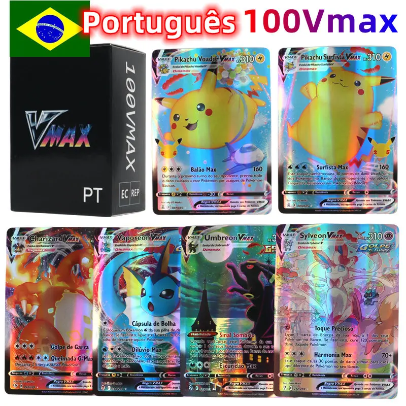 Pokemon cards ARCHRのみ まとめ売り 100枚 100Pcs Portuguese Holographic Pokemon Cards 49Vstar 51Vmax