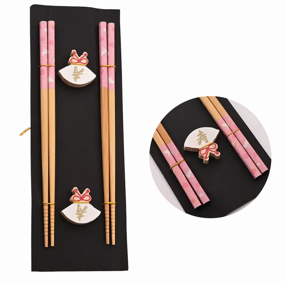 Set di coppie di bacchette giapponesi - Arte e tradizione - Tsuru