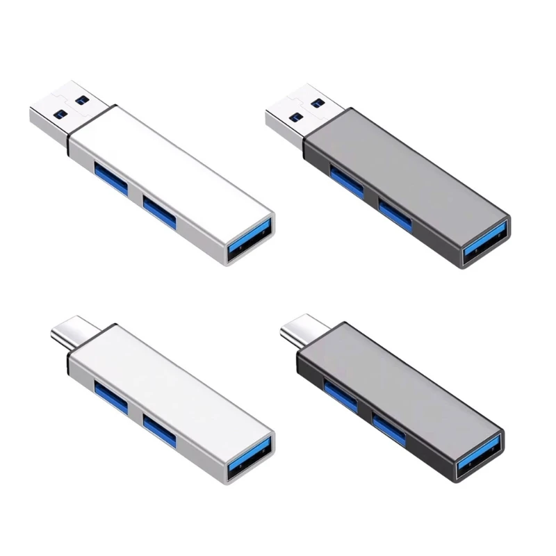 

Компактный USB-концентратор/USB-концентратор, многопортовый расширитель, USB-разветвитель, USB-ключ, адаптер USB C-USB для