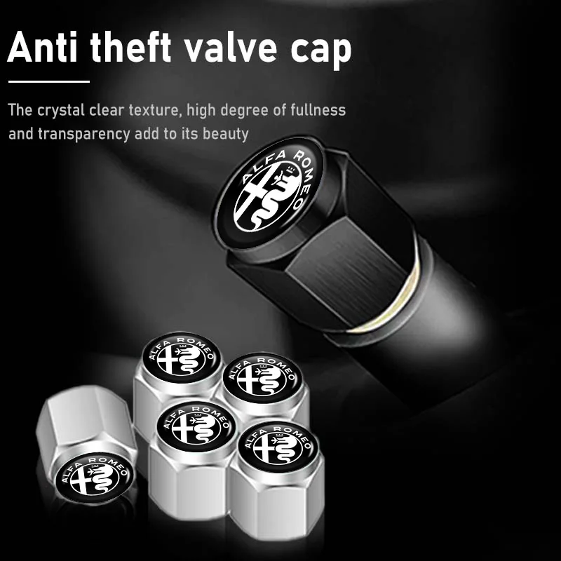 5pcs Anti-Theft Car Tire Valve Protection Caps