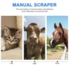 Manual Scraper Livestock Comb Horse Grooming Kit Stainless Steel Cleaning Brush Abs Cattle Bridegroom Spatula 3