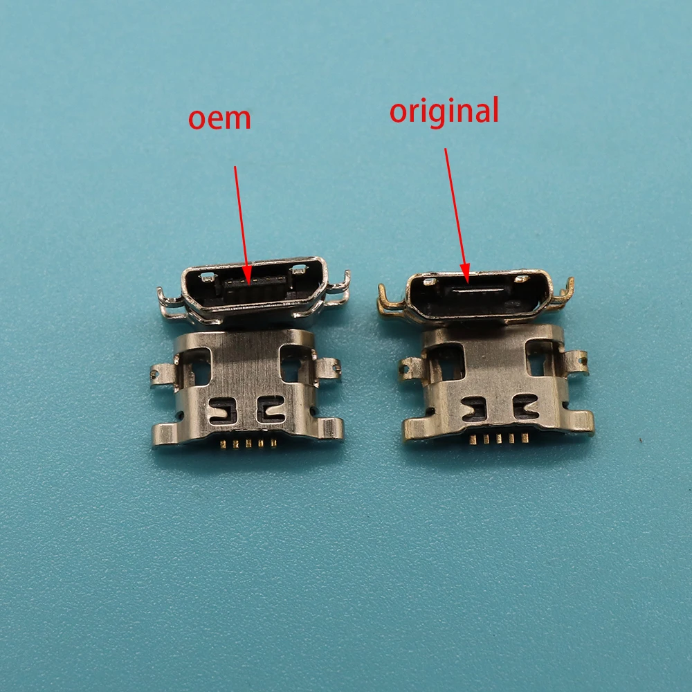 

100pcs 5 pin Micro USB jack socket charging port connector for Lenovo A708t S890 for Alcatel 7040N for HuaWei G7 G7-TL00